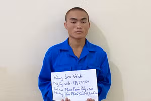 Đối tượng Vàng Seo Vềnh. Ảnh: Thanh Tuấn.