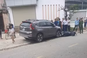 Hiện trường vụ tai nạn giao thông.