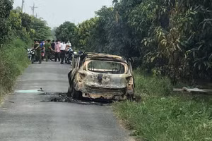 Hiện trường nơi phát hiện vụ việc. Ảnh: Công an An Giang.