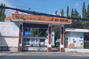 Trường Cao đẳng nghề An Giang. Ảnh: Công an An Giang.