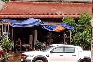 Ngôi nhà nơi xảy ra vụ án mạng.