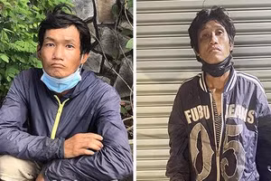 2 đối tượng dương tính với SARS-CoV-2 bỏ trốn khỏi khu cách ly bị bắt giữ. Ảnh: Công an Đồng Nai.