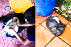 Một bé gái sơ sinh được người dân phát hiện bị bỏ rơi bên đường.
