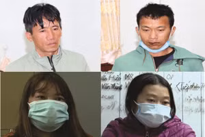 Các đối tượng bị cơ quan chức năng bắt giữ. Ảnh: Công an Lai Châu.