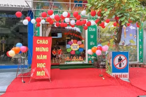 Cơ sở mầm non Monfit Kids - nơi phụ huynh tố cáo cô giáo bạo hành trẻ.