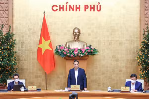 Chính phủ yêu cầu các bộ, cơ quan, địa phương phải quyết tâm, nỗ lực hơn nữa, phấn đấu đạt kết quả cao nhất các mục tiêu, chỉ tiêu của năm 2022 - Ảnh: VGP