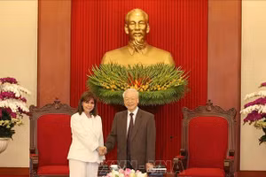 Tổng Bí thư Nguyễn Phú Trọng tiếp Tổng thống Hy Lạp Katerina Sakellaropoulou