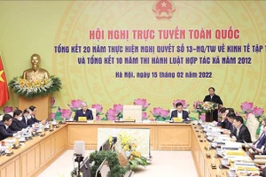 Thủ tướng chủ trì Hội nghị tổng kết 20 năm thực hiện Nghị quyết số 13 về kinh tế tập thể