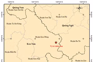 Trận động đất 4.5 độ richter khiến người dân hốt hoảng.