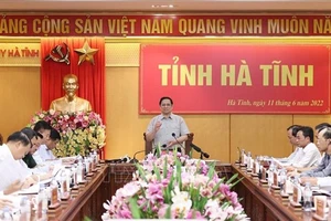 Thủ tướng Phạm Minh Chính: Cần phát huy năng lực, trí tuệ, ý chí, bản lĩnh của con người Hà Tĩnh để vươn lên