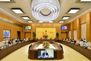 Phiên họp thứ 9 của Uỷ ban Thường vụ Quốc hội. Ảnh: Quochoi.vn