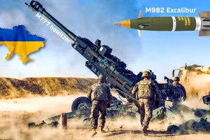 Lựu pháo M777 và đạn dẫn đường Excalibur.