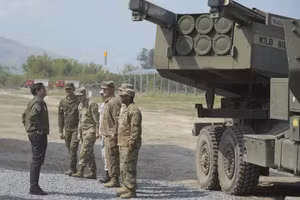 Tổng thống Philippines Ferdinand Marcos Jr tại cuộc tập trận Balikatan 2023.