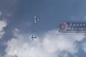 Hình ảnh bom lượn UMPK tấn công mục tiêu được Nga công bố.