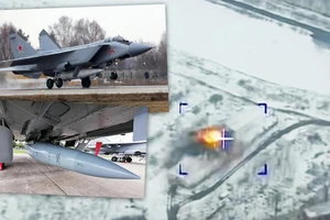 Hệ thống Patriot tại Ukraine bị tên lửa Kinzhal đánh trúng.