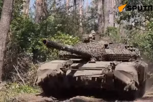 T-90M trong trận chiến gần Krasny Liman.