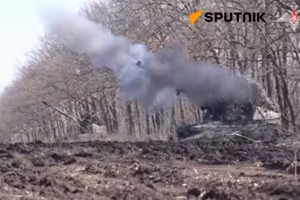 Pháo tự hành Msta-S khai hỏa. 