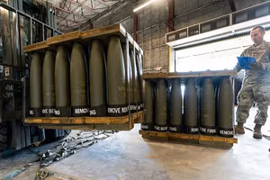 Đạn pháo 155mm là một trong những vũ khí phương Tây tuyên bố sản xuất tại Ukraine.