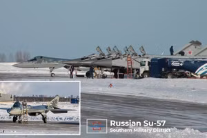 Tiêm kích Su-57 trong Không quân Nga.