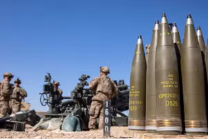 Đạn pháo 155mm của Mỹ.