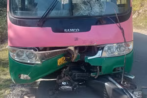 Hiện trường vụ tai nạn. (Ảnh: CTV)