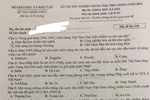 Đề thi và gợi ý lời giải môn Lịch sử thi tốt nghiệp THPT năm 2023