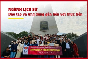 Sinh viên ngành Lịch sử được quan tâm, tư vấn về ngành học - Ảnh: Đoàn - Hội Lịch sử.