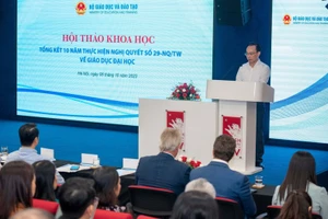 Bộ GD&ĐT tổ chức Hội thảo khoa học tổng kết 10 năm thực hiện NQ 29 với lĩnh vực giáo dục đại học.