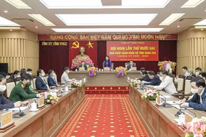 Hội nghị Ban Thường vụ Tỉnh ủy Vĩnh Phúc bàn về công tác cán bộ.