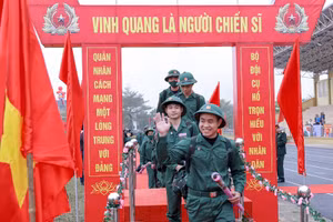 Hơn 2.100 tân binh của Vĩnh Phúc lên đường nhập ngũ