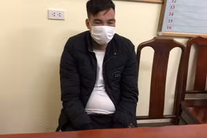 Đối tượng Vũ Quang bị bắt giữ