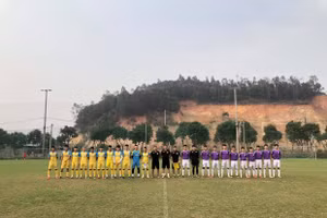 Hai đội vào sân với quyết tâm thi đấu rất cao