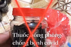 Sản phẩm tự chế của N.Đ.T dùng để quảng cáo trên nhóm. Ảnh: Công an huyện Tam Dương