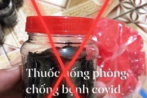 Sản phẩm tự chế của N.Đ.T dùng để quảng cáo trên nhóm. Ảnh: Công an huyện Tam Dương