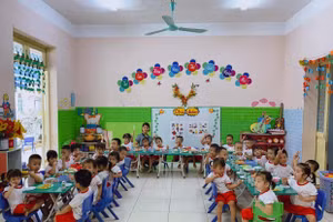 Trường Mầm non Hưng Thành (TP Tuyên Quang) vinh dự được công nhận đạt chuẩn quốc gia.