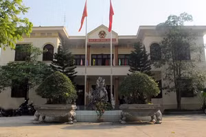 Trụ sở UBND phường Khai Quang nơi có Chủ tịch bị đình chỉ công tác