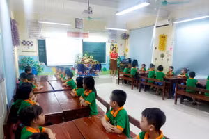 Một giờ học của cô và trò Trường Tiểu học Hội Hợp B