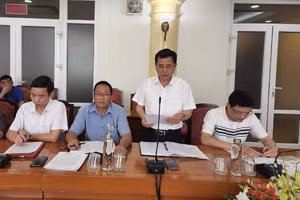 Phó Giám đốc Sở GD&ĐT Vĩnh Phúc Đặng Công Hòa thông tin về công tác chuẩn bị cho kỳ thi tuyển sinh vào lớp 10 năm học 2022-2023 và kỳ thi tốt nghiệp THPT năm 2022