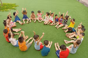 Hoạt động giáo dục tại Trường MN Trưng Nhị trước khi trẻ phải nghỉ để tránh dịch