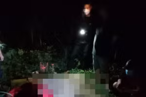 Lực lượng chức năng phát hiện thi thể em D. mất tích trước đó