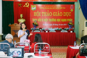 Hội thảo có chủ đề "Thay đổi vì một trường học hạnh phúc" được tổ chức tại Trường THPT Bến Tre