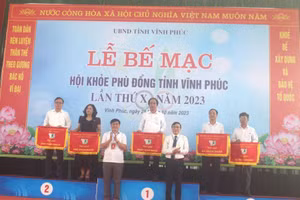  841 huy chương được trao tại Hội khỏe Phù Đổng tỉnh Vĩnh Phúc 2023