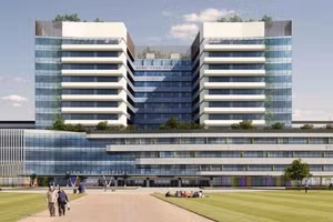 Phối cảnh Bệnh viện đa khoa tỉnh Vĩnh Phúc - dự án được khánh thành dịp 2/9