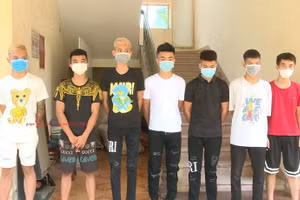 7 đối tượng tại Công an huyện Bình Xuyên