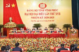 Đại hội đại biểu Đảng bộ tỉnh Vĩnh Phúc lần thứ XVII diễn ra từ ngày 13 đến 15/10