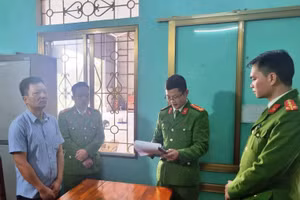 Lê Phương Bắc bị khởi tố, bắt tạm giam. Ảnh: Công an huyện Hàm Yên