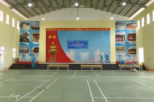 Trường THPT Lâm Bình được chọn làm nơi thành lập bệnh viên dã chiến để điều trị bệnh nhân Covid-19. Ảnh: Xuân Cường