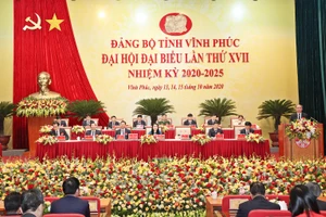 Đại hội đại biểu Đảng bộ tỉnh Vĩnh Phúc lần thứ XVII diễn ra từ ngày 13 đến 15/10