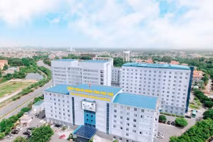Hình ảnh tổng thể Bệnh viện đa khoa tỉnh Phú Thọ.