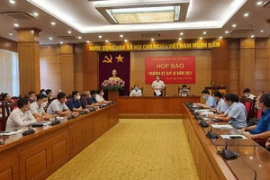 Quang cảnh buổi họp báo